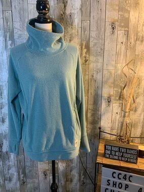 Outdoor Research Teal Waffle Turtleneck Pullover Sweater